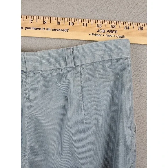 VTG Giorgio Sant' Angelo Corduroy Trouser Pants Womens 13/14 28x27 Blue Bareback - Picture 6 of 7
